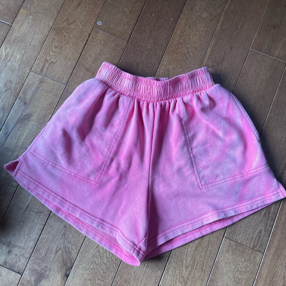 Aerie High Rise Fleece Shorts